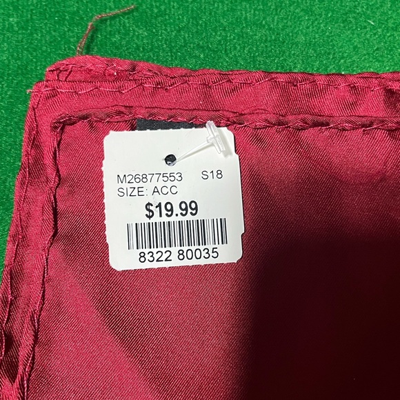 Men’s Wearhouse red handkerchief. - Picture 2 of 3